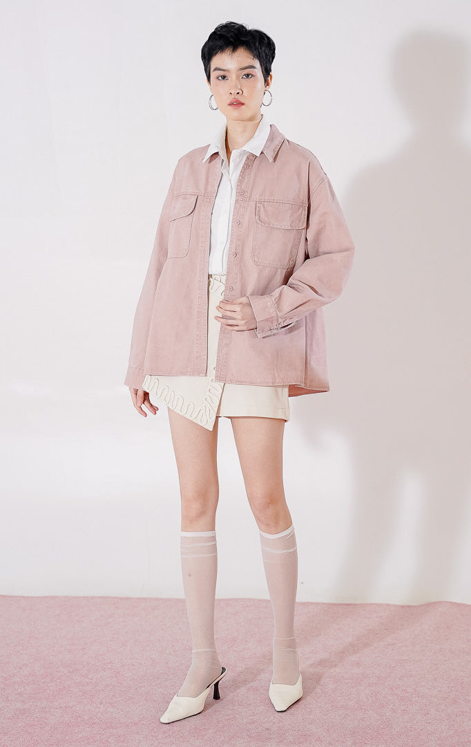 Dahlia Top Dusty Pink