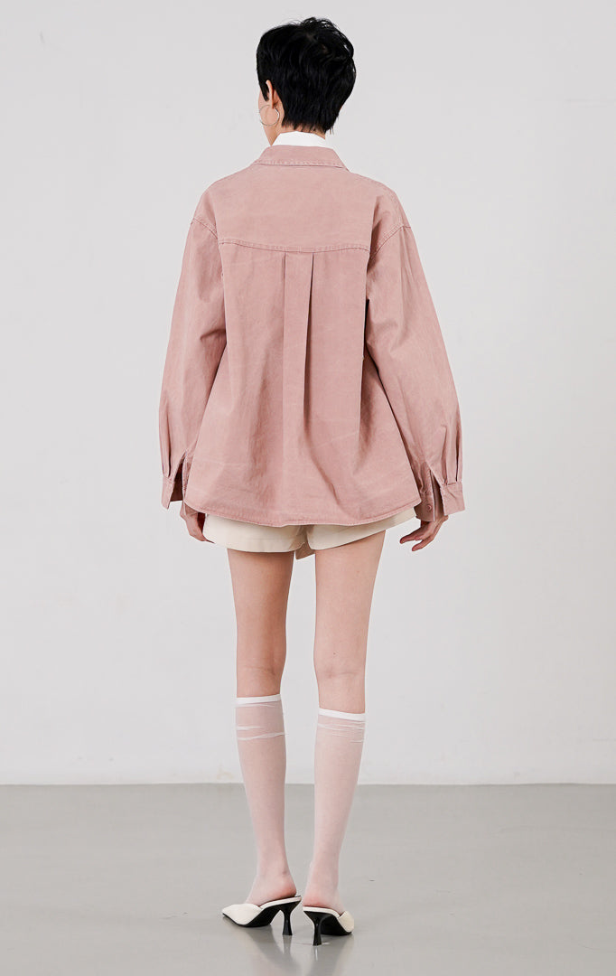 Dahlia Top Dusty Pink