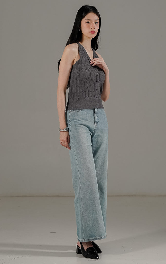 Anazelia Top Dark Grey