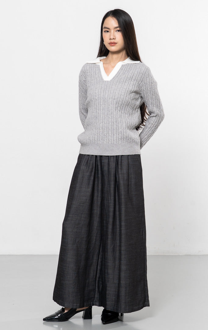 Alivia Knit Top Grey