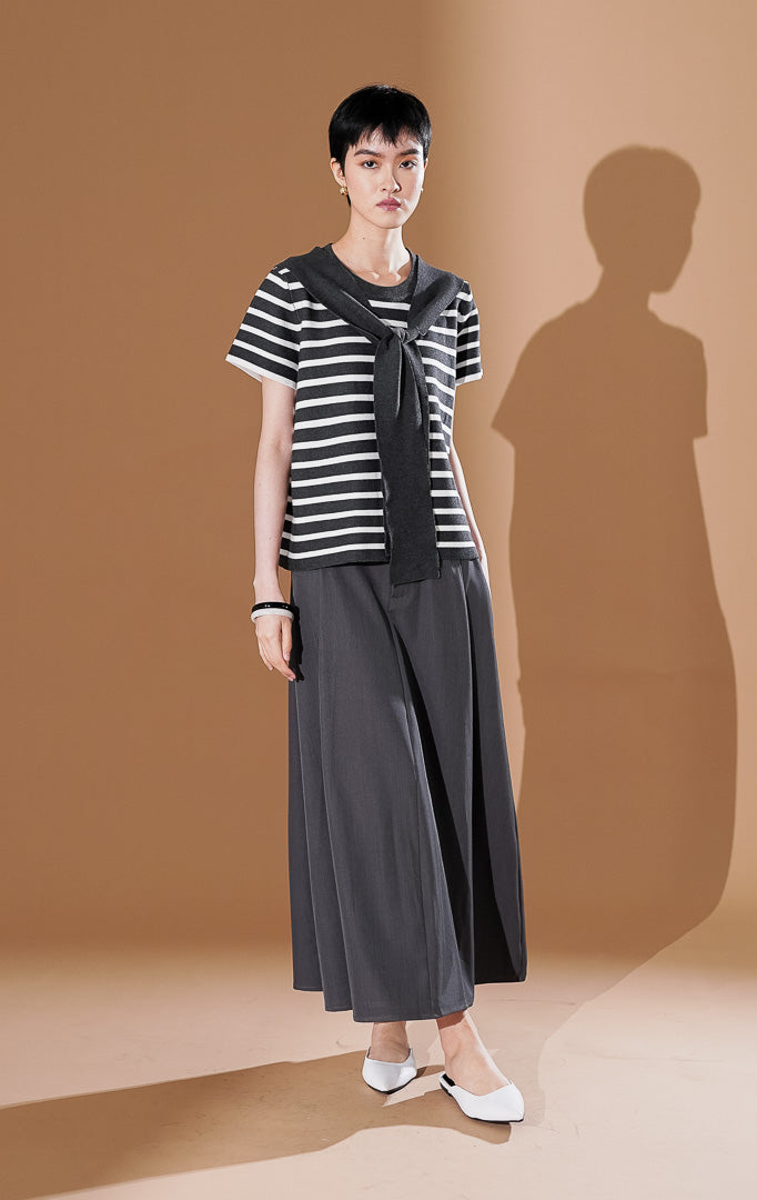 Alicia Top Grey Striped