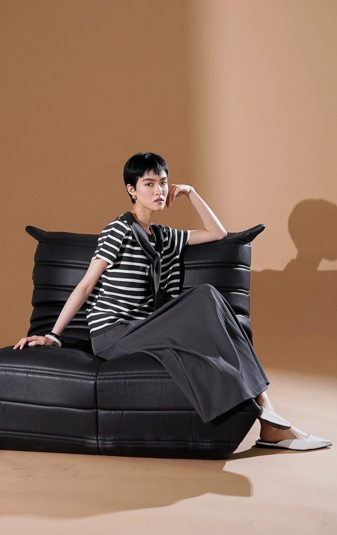 Alicia Top Grey Striped