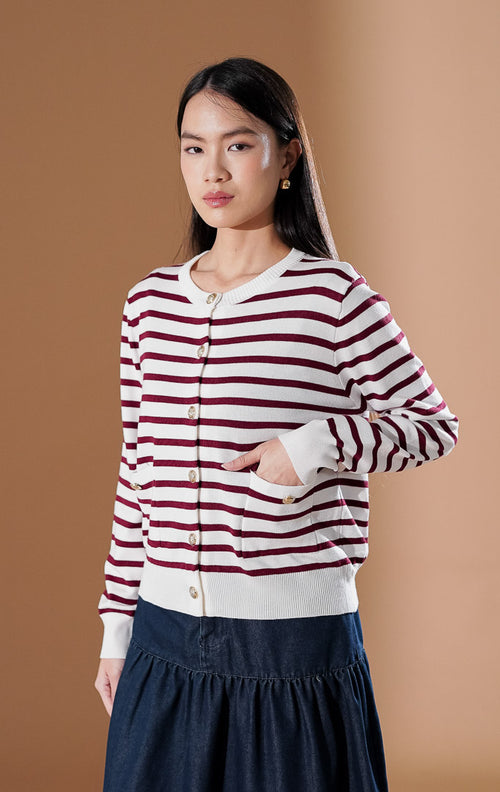 Wanda Top Maroon