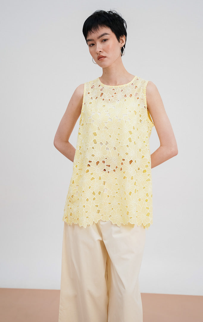 Iverna Top Yellow