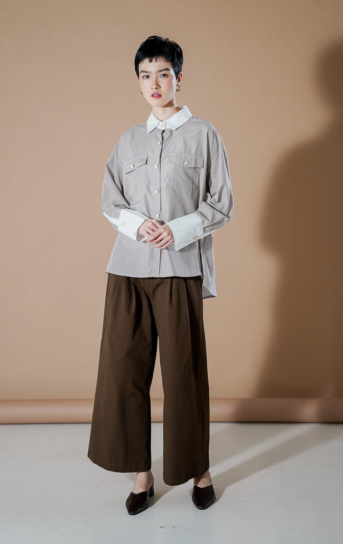 Merveille Top Brown Stripe