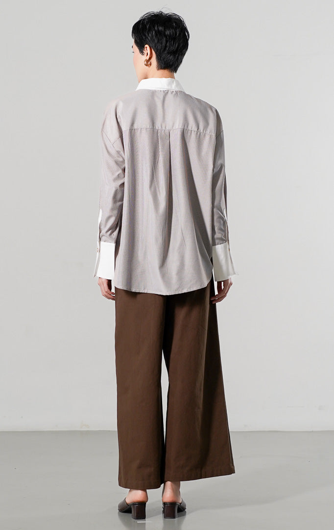 Merveille Top Brown Stripe