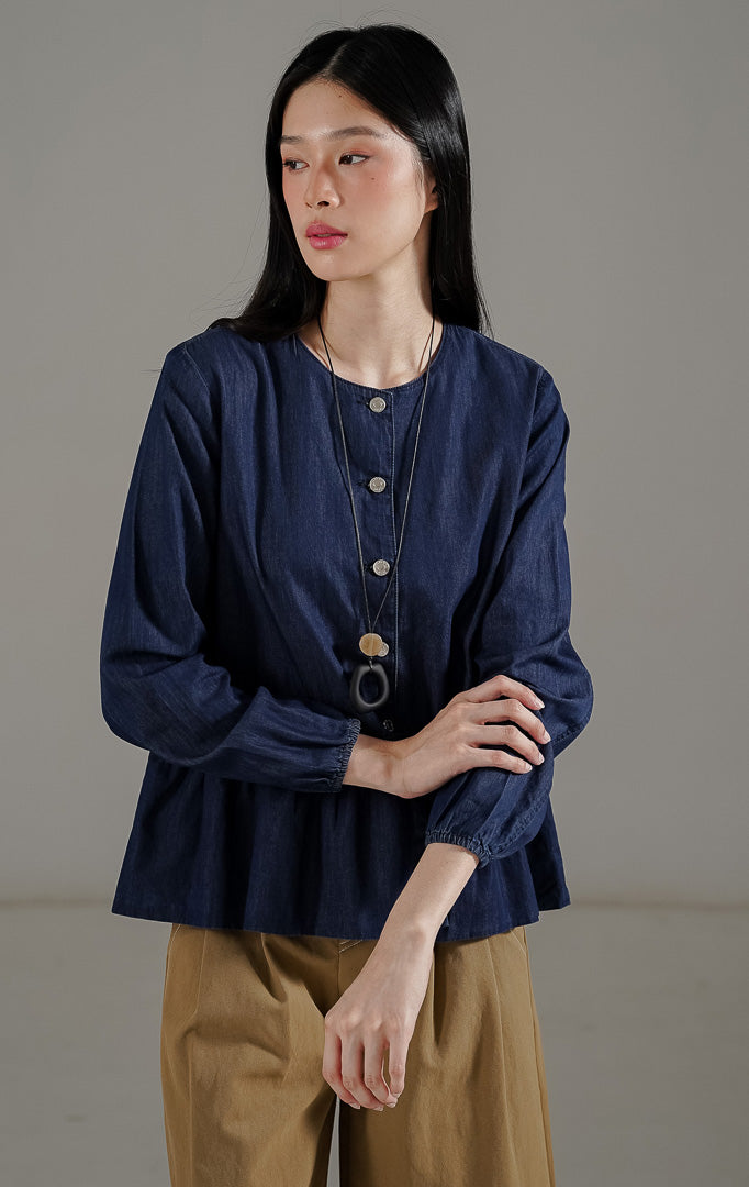 Deliana Top Indigo