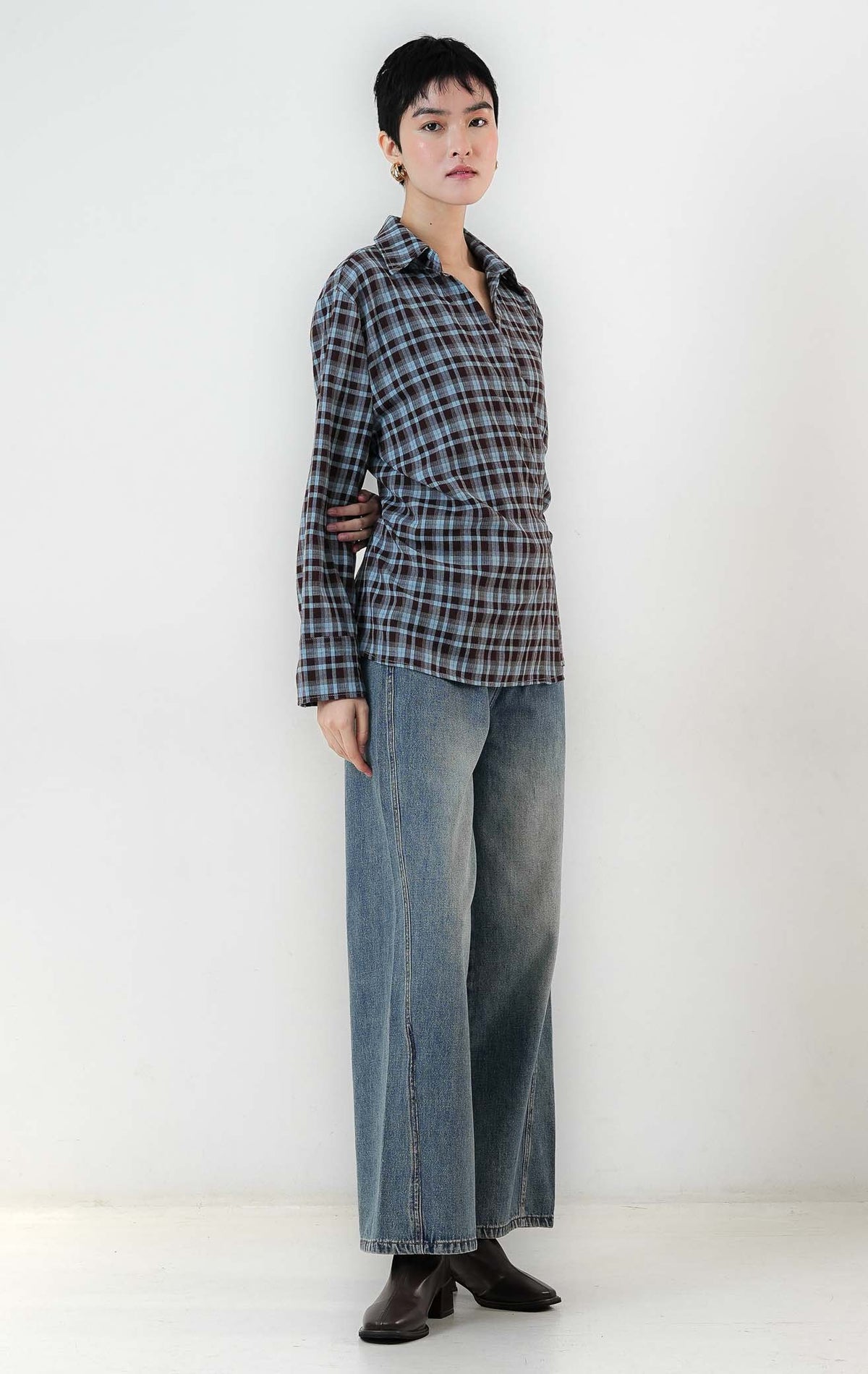 Druella Top Dark Brown