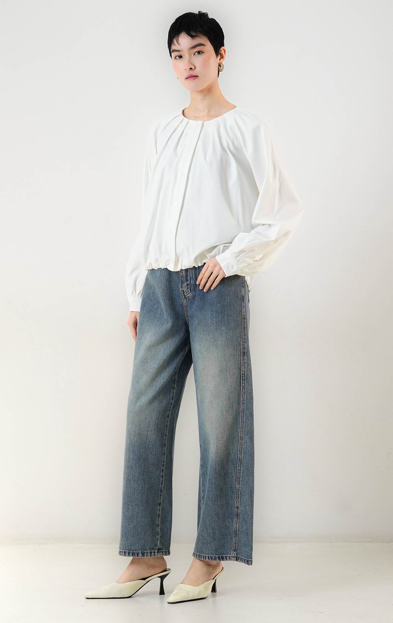 Catharine Top White