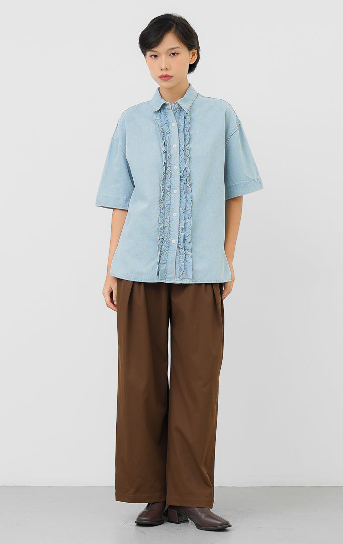 Lavender Top Light Denim