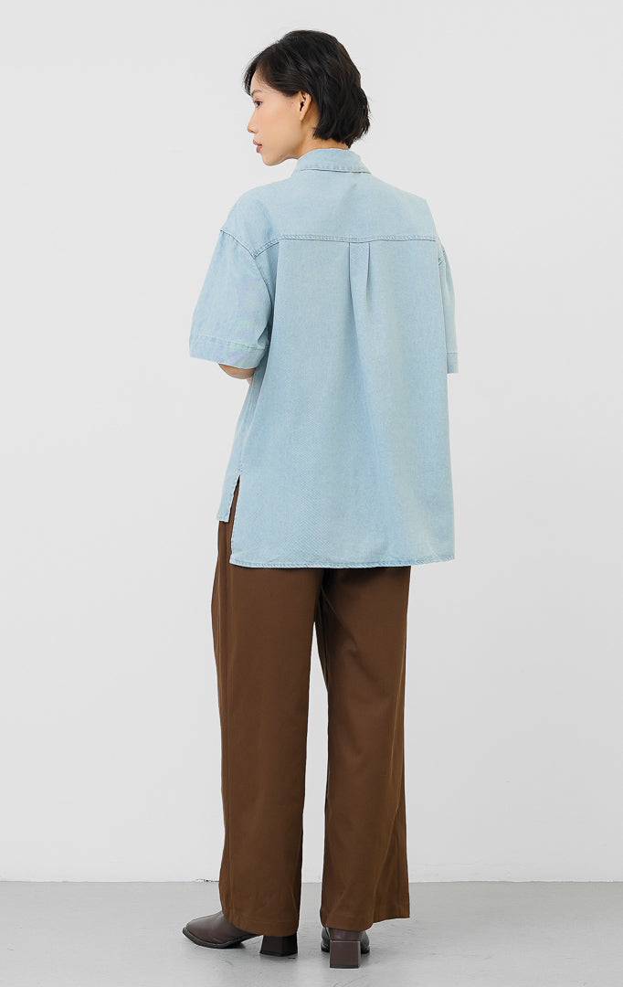 Lavender Top Light Denim