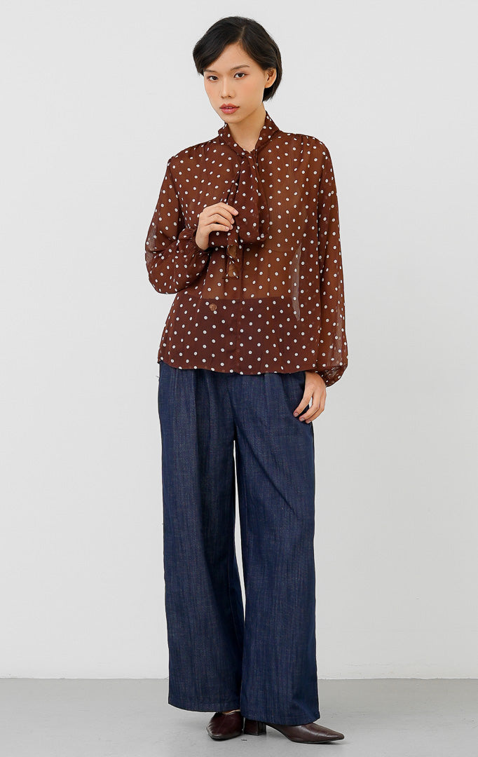 Lillith Top Dark Brown