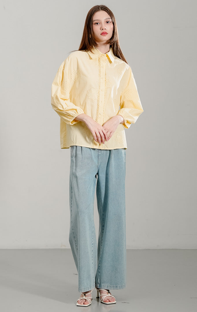 Dimitry Top Butter Yellow
