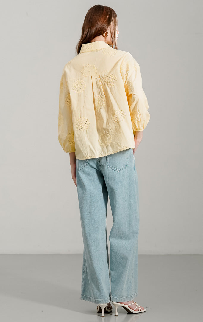 Dimitry Top Butter Yellow