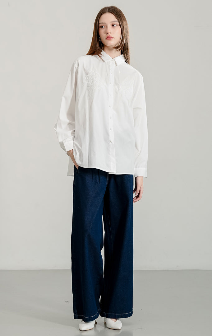 Cecilina Top White