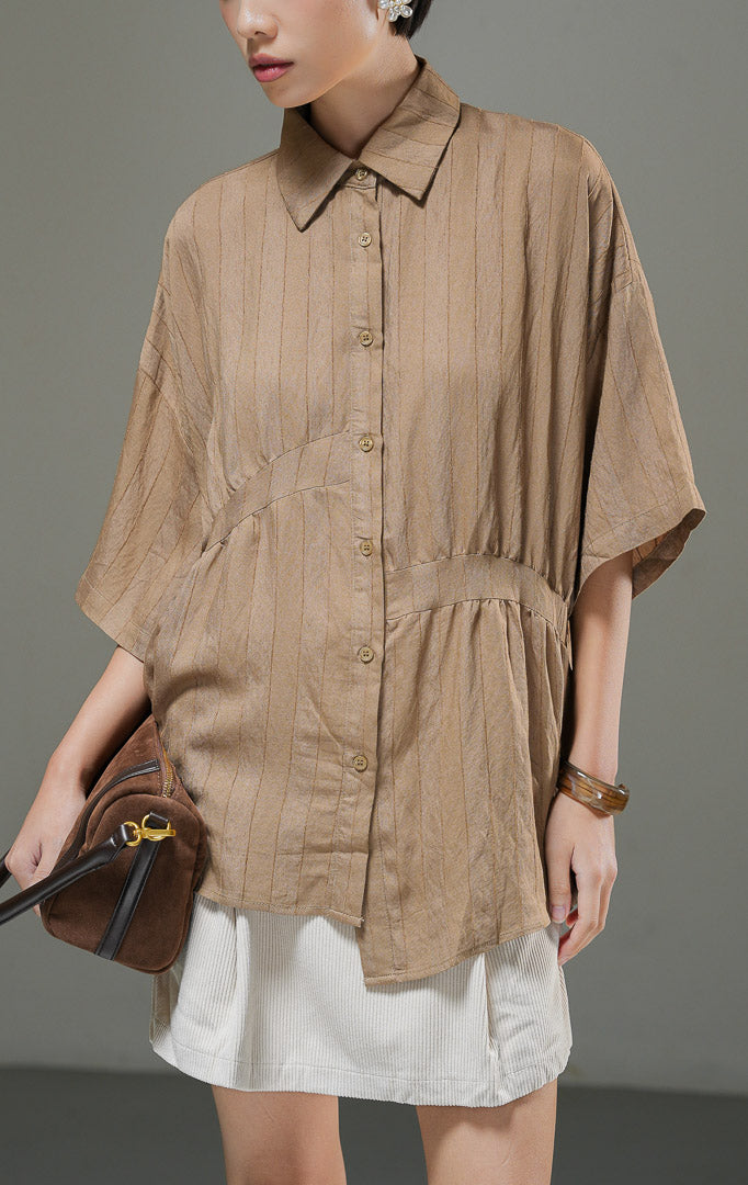 Adella Top Brown