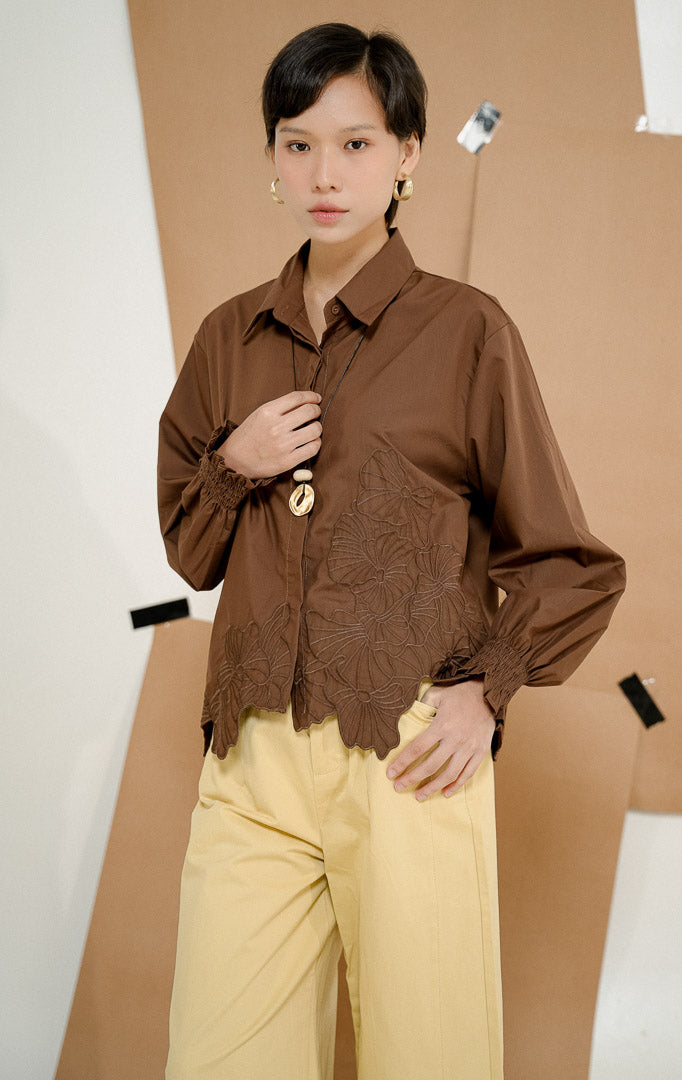 Iridessa Top Dark Brown