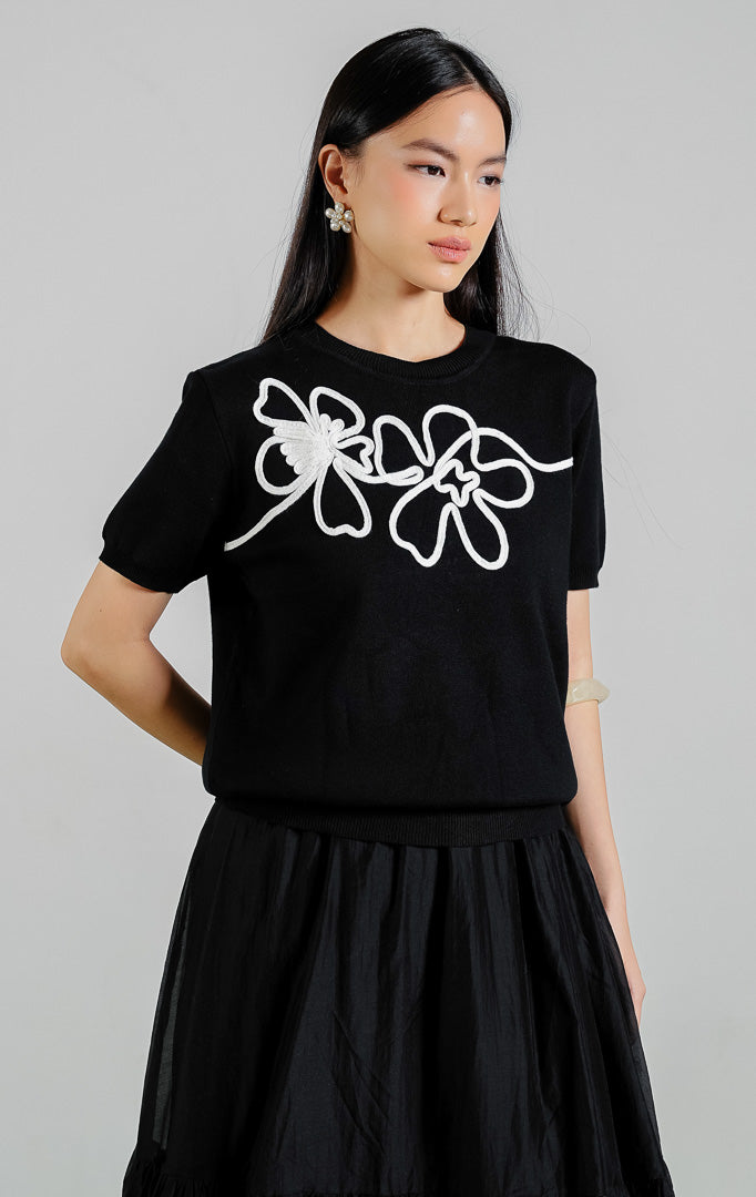 Nadeleine Top Black
