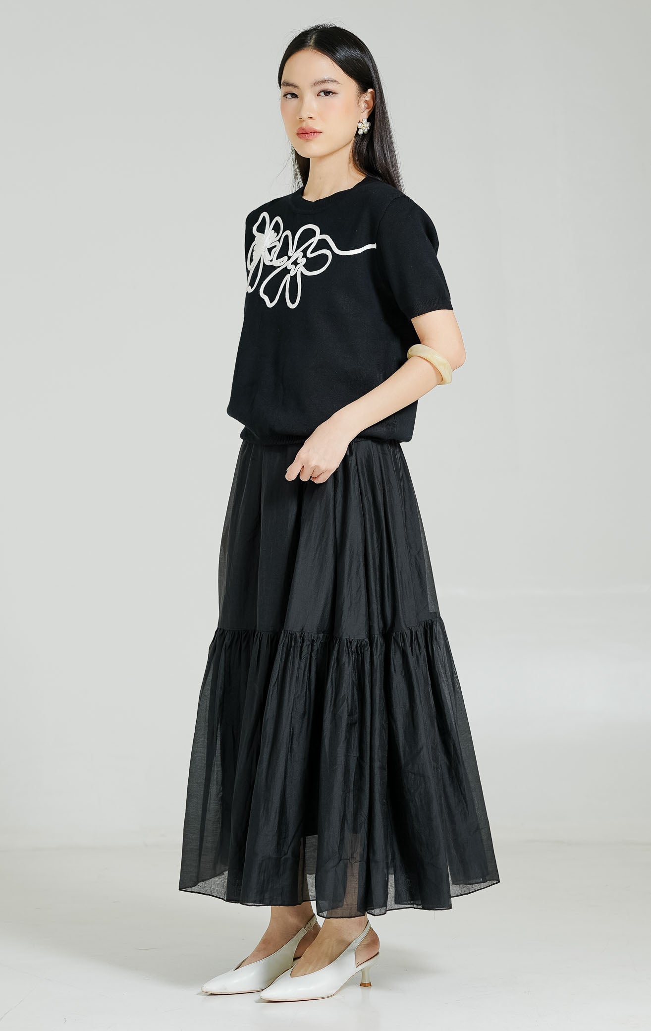 Nadeleine Top Black