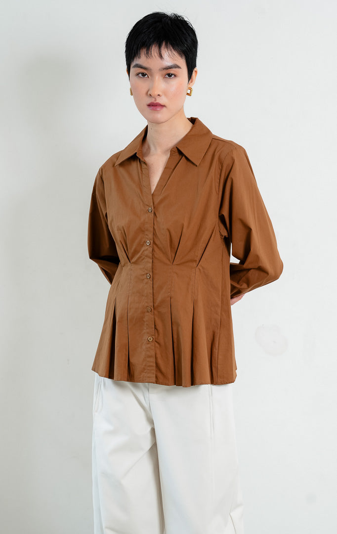 Shea Top Brown