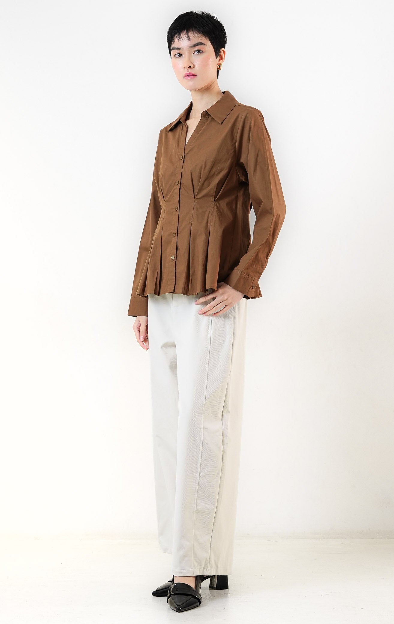 Shea Top Brown
