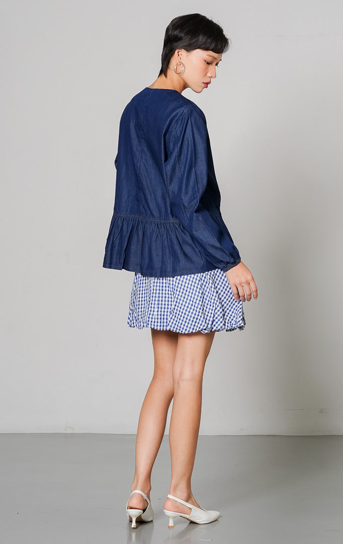 Deliana Top Indigo