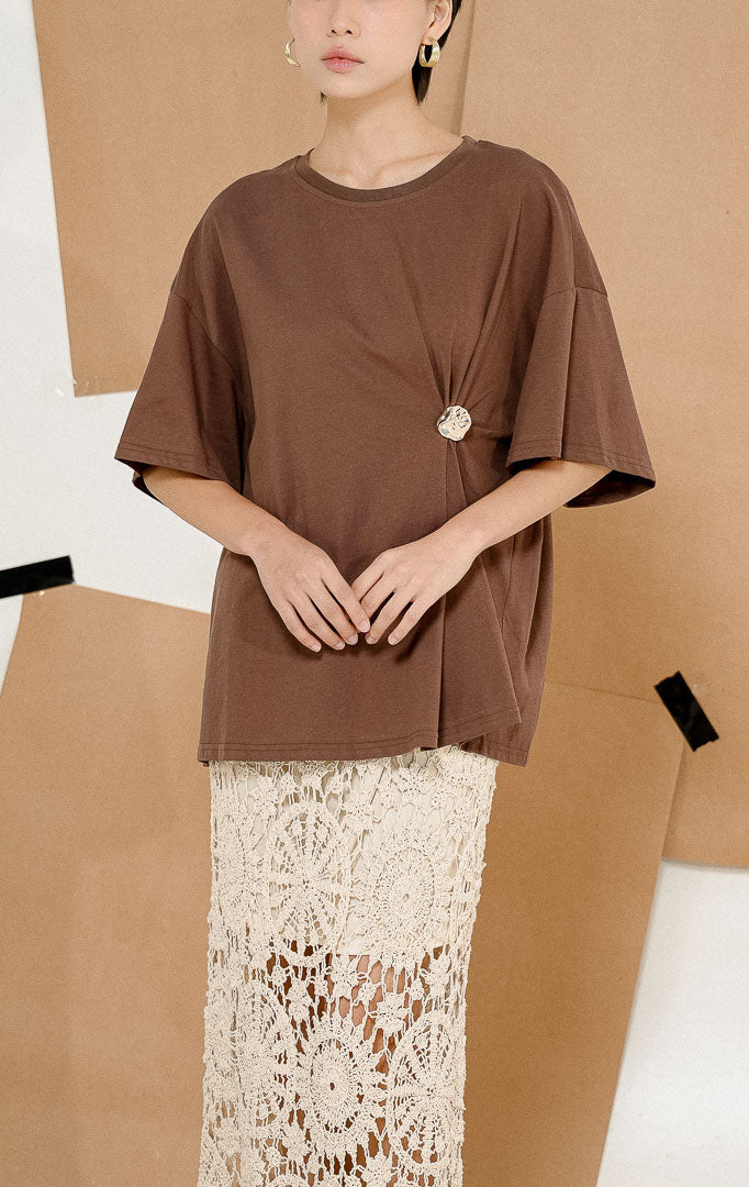 Greta Top Brown