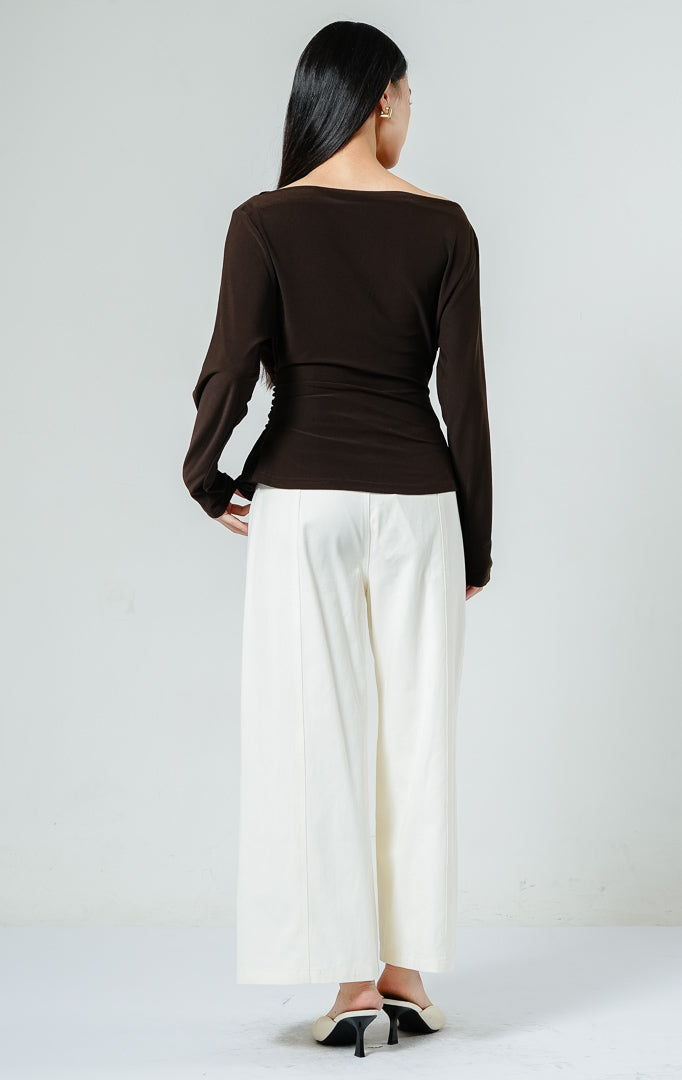 Mezza Top Dark Brown