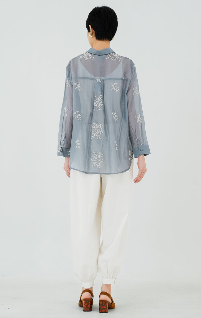 Amaranth Top Dusty Blue