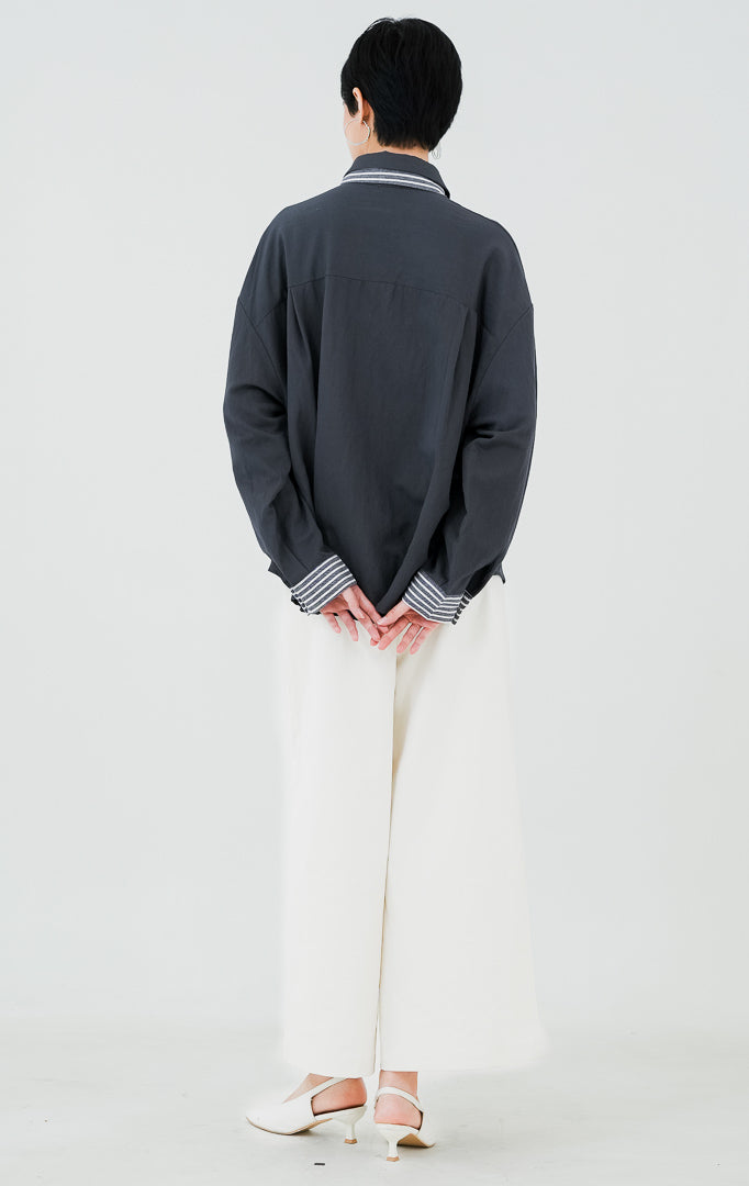 Serafia Top Dark Grey