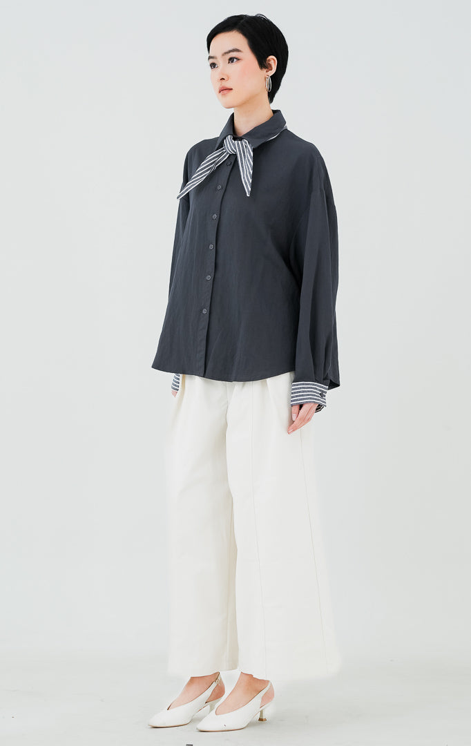 Serafia Top Dark Grey