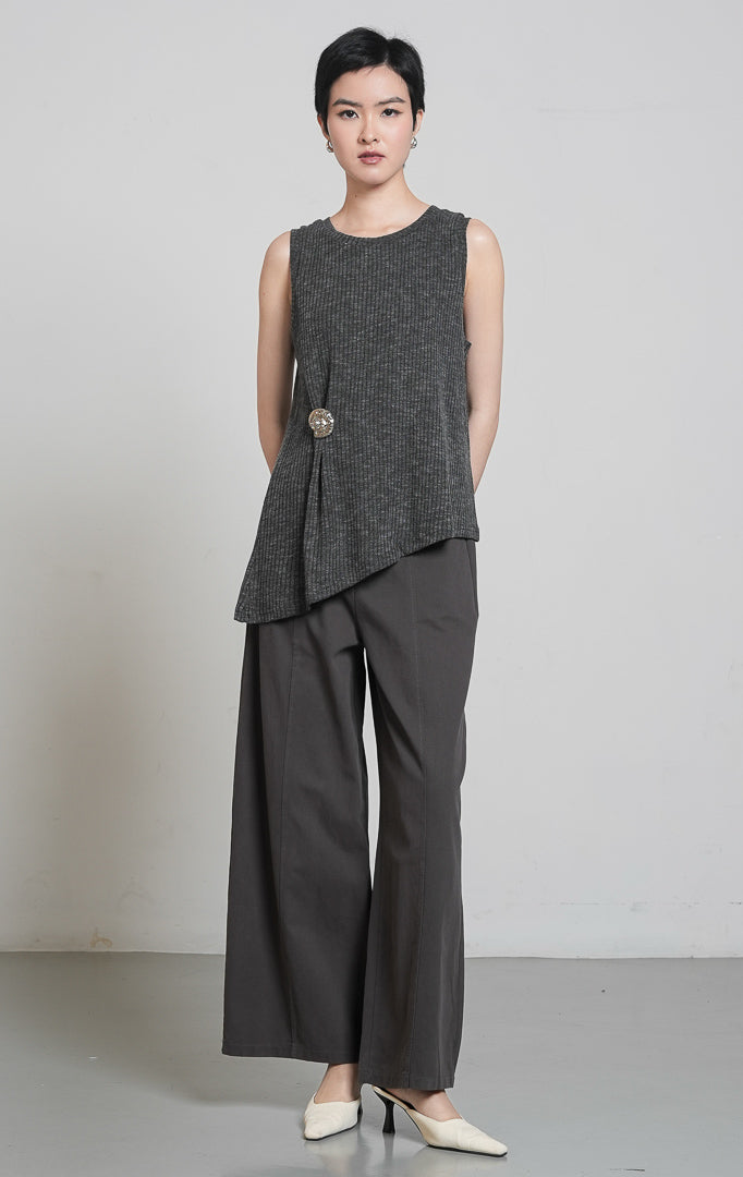 Vareena Top Dark Grey