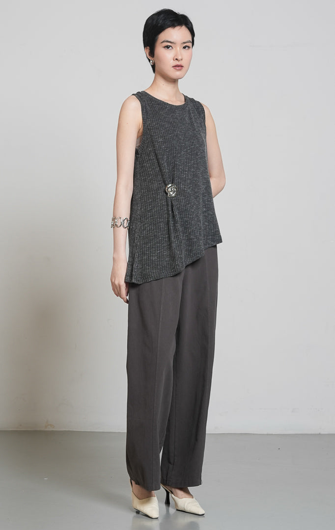 Vareena Top Dark Grey