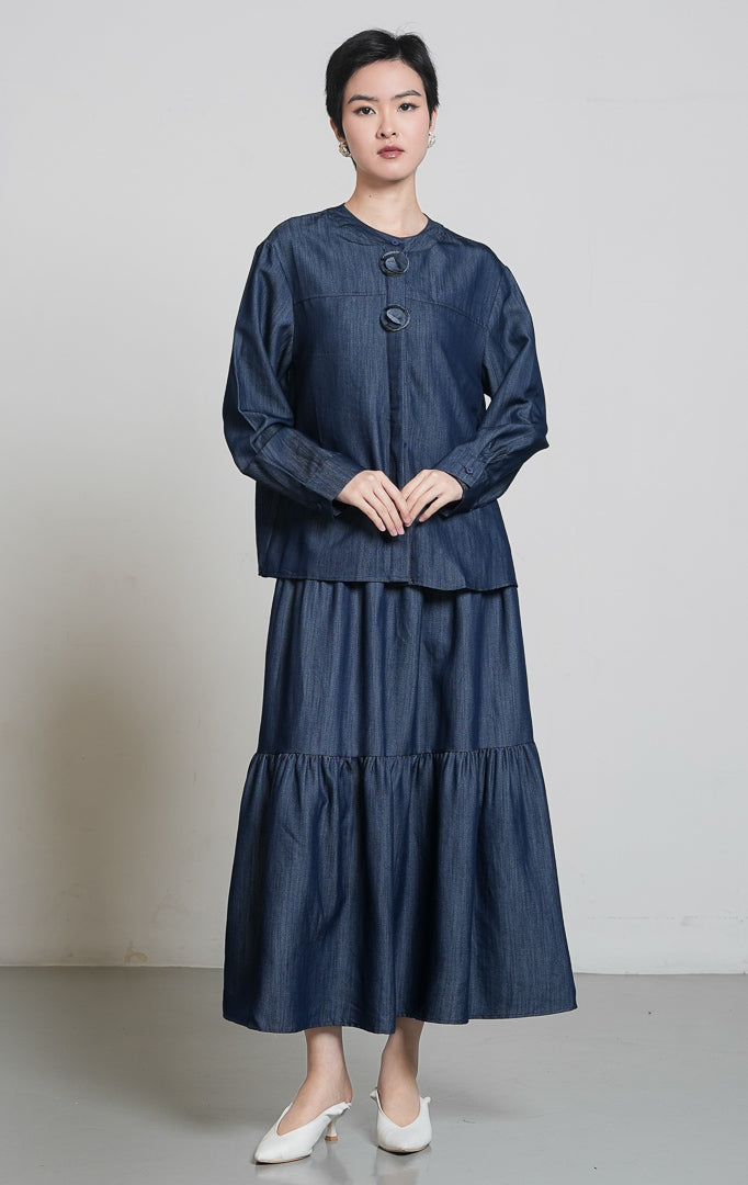 Morita Top Dark Denim