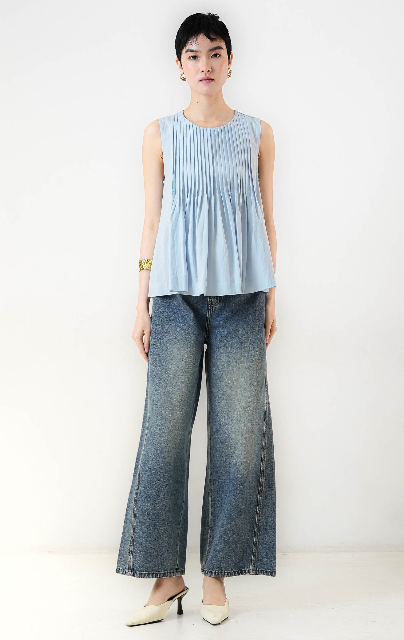 Miuza Top Light Blue