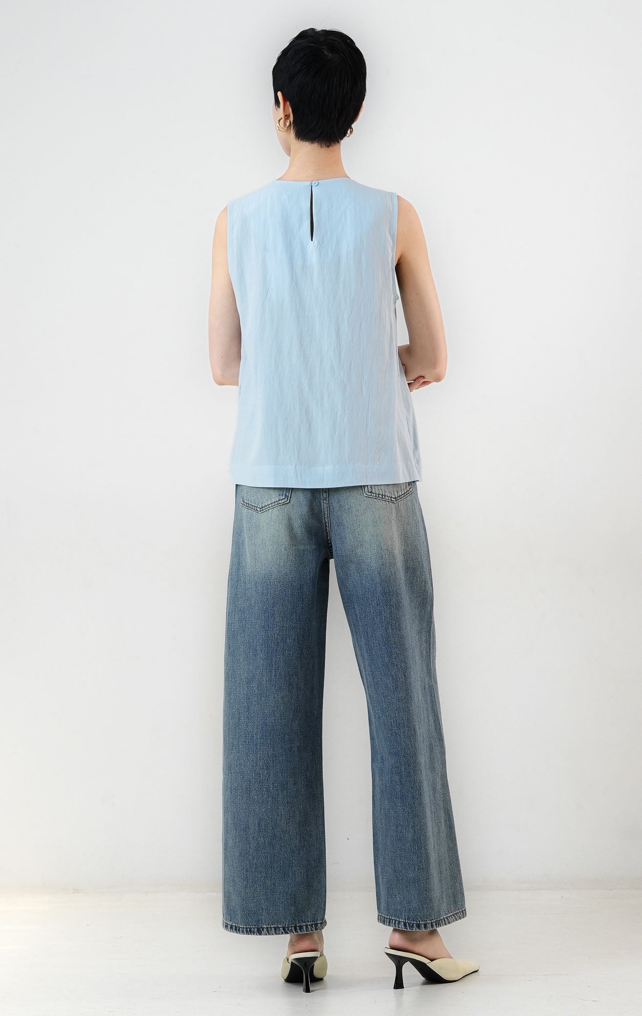 Miuza Top Light Blue