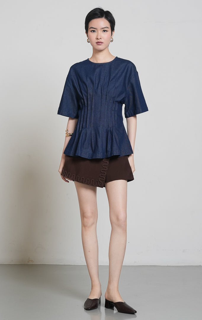 Solviera Top Dark Denim