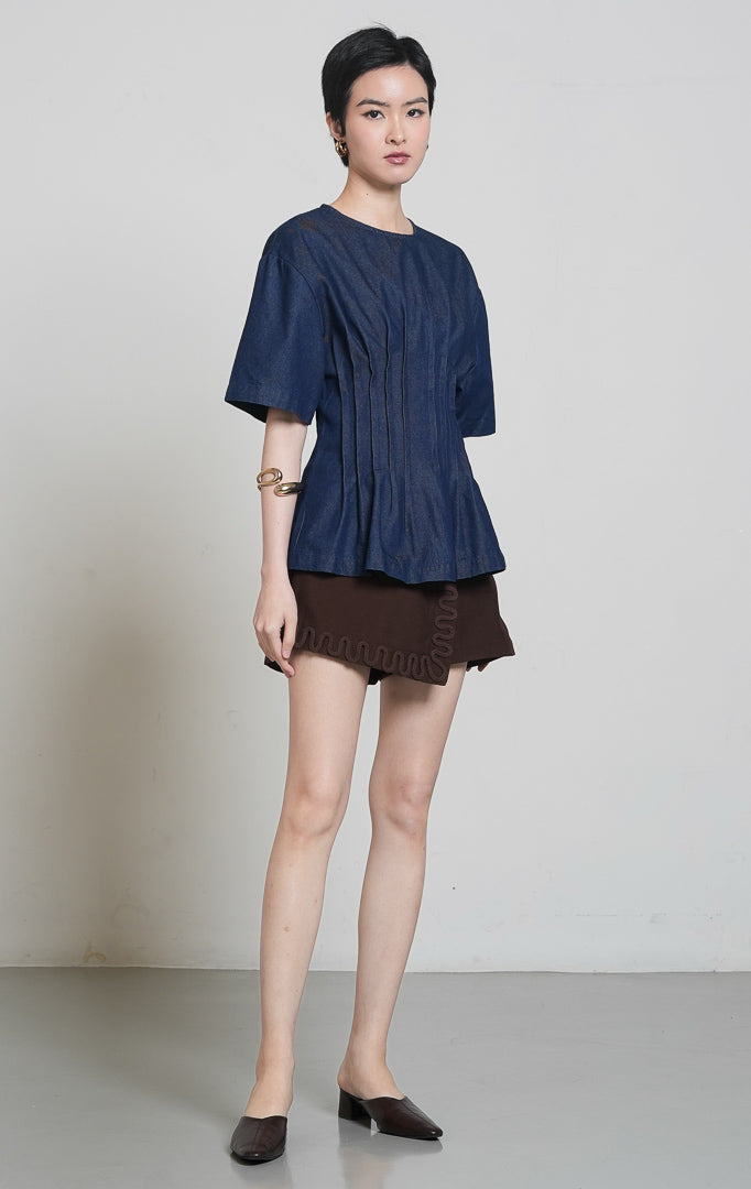 Solviera Top Dark Denim