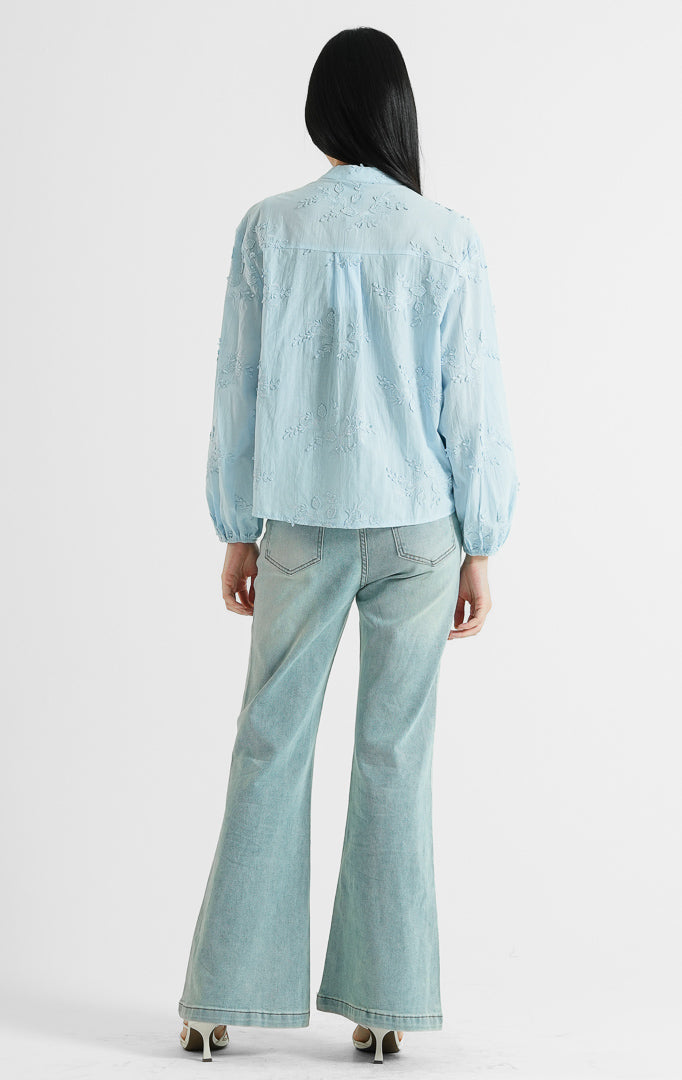 Nerine Top Light Blue