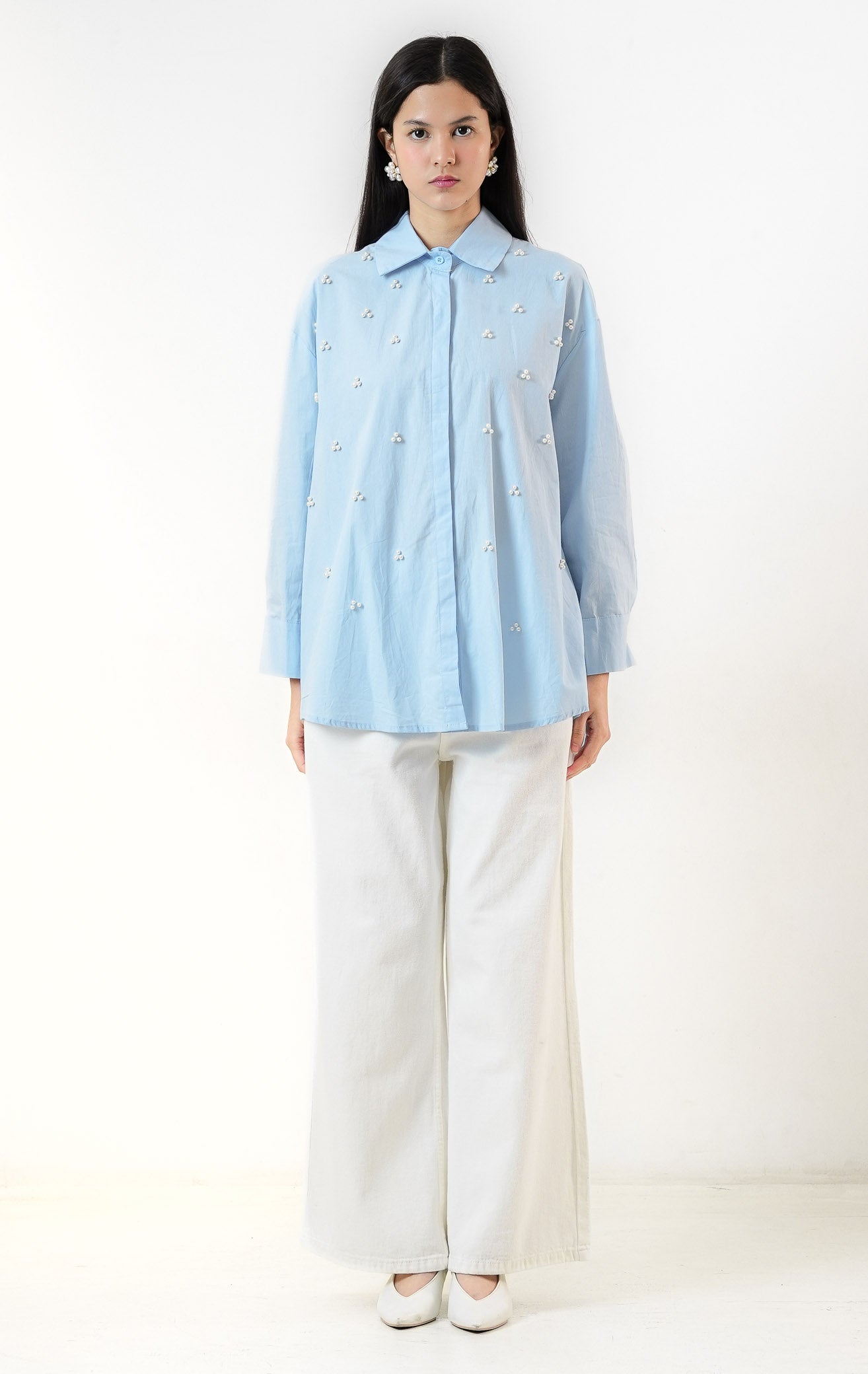 Freesia Top Light Blue