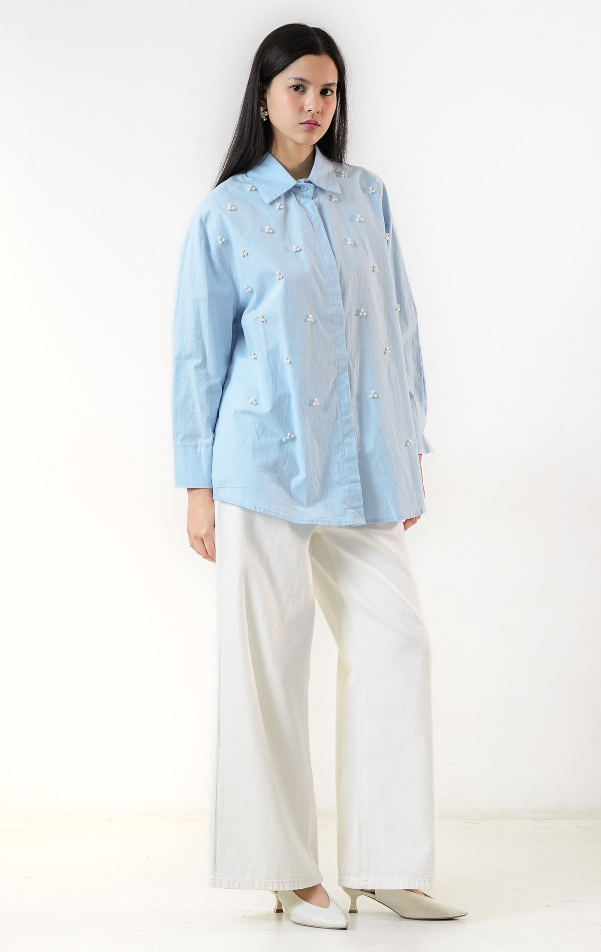 Freesia Top Light Blue