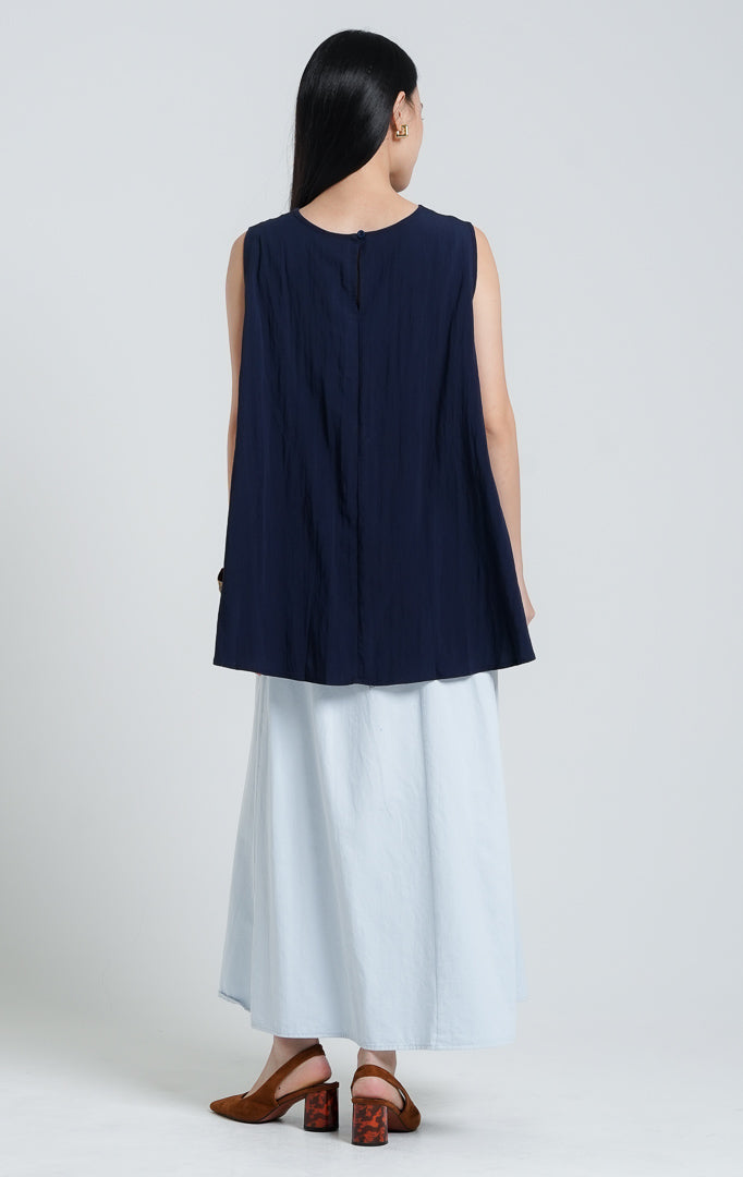Tansy Top Navy