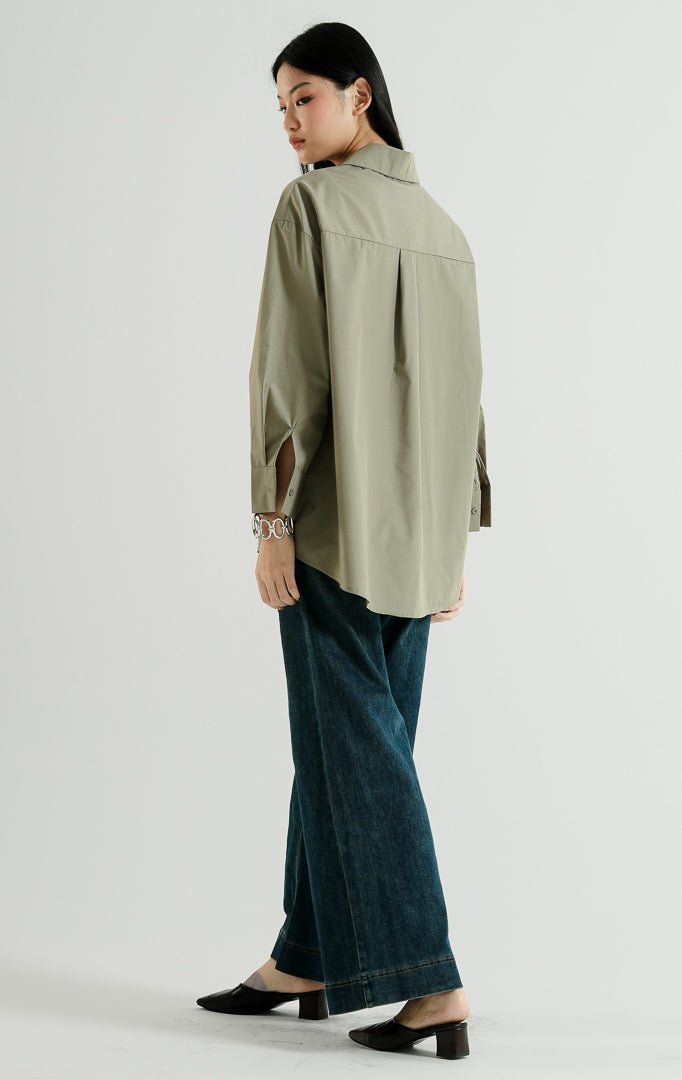 Freesia Top Olive