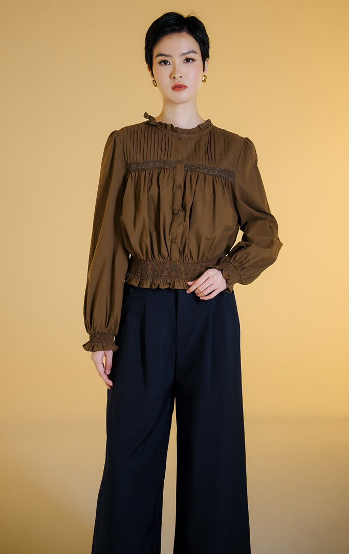 Violetta Top Dark Brown