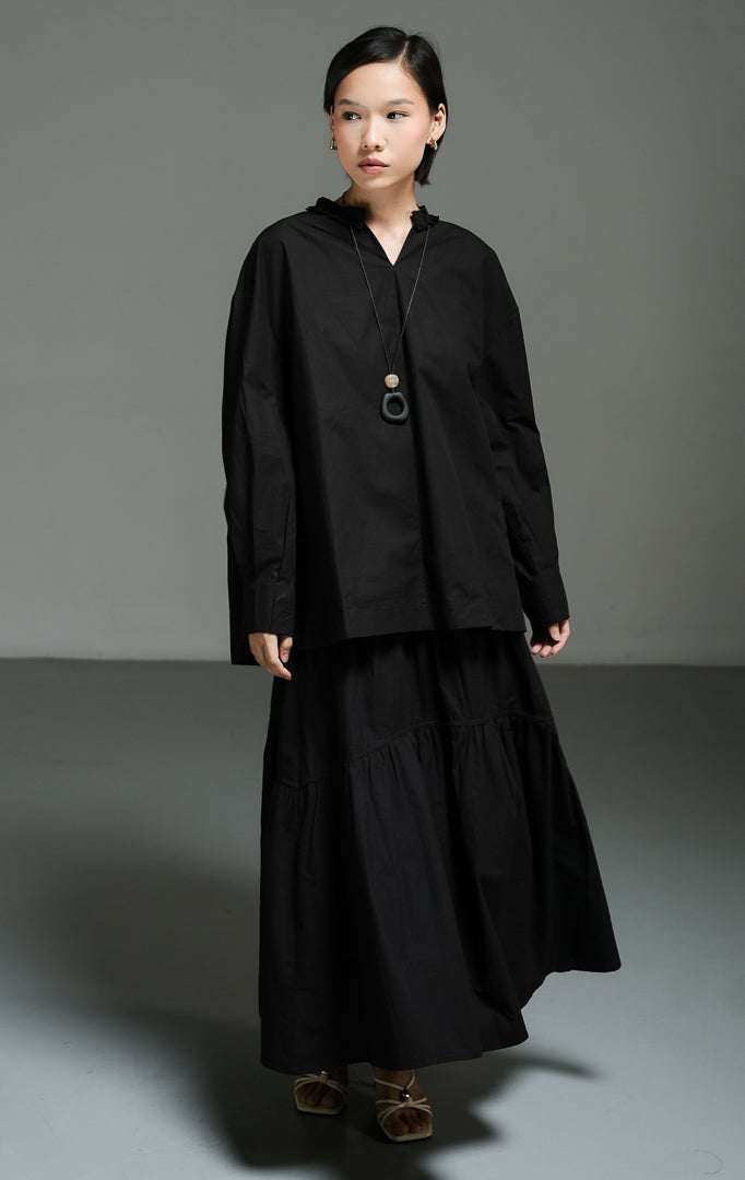 Florina Top Black