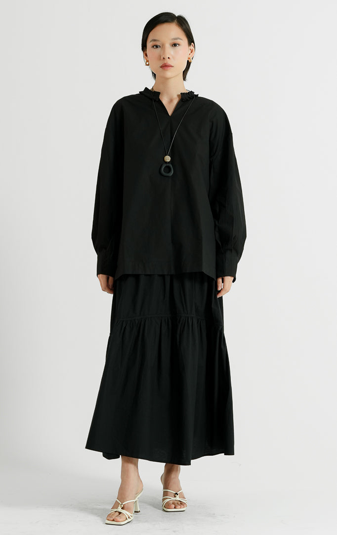 Florina Top Black