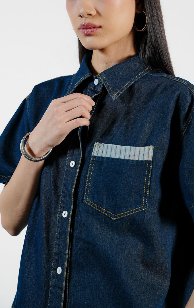 Luniel Top Dark Denim