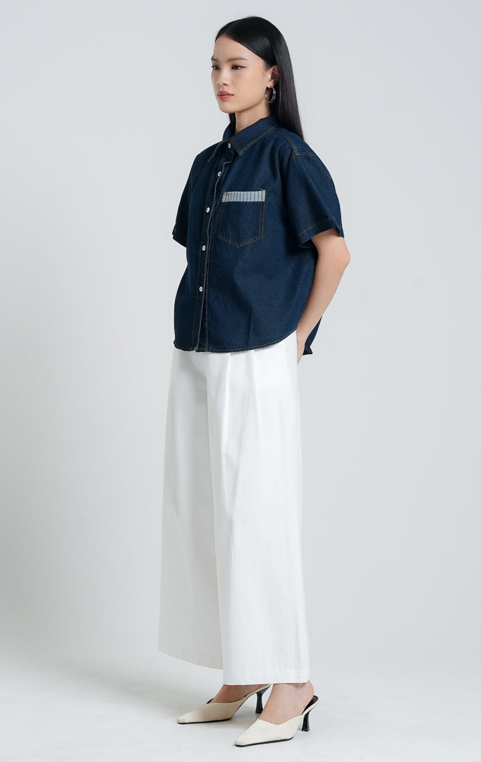 Luniel Top Dark Denim
