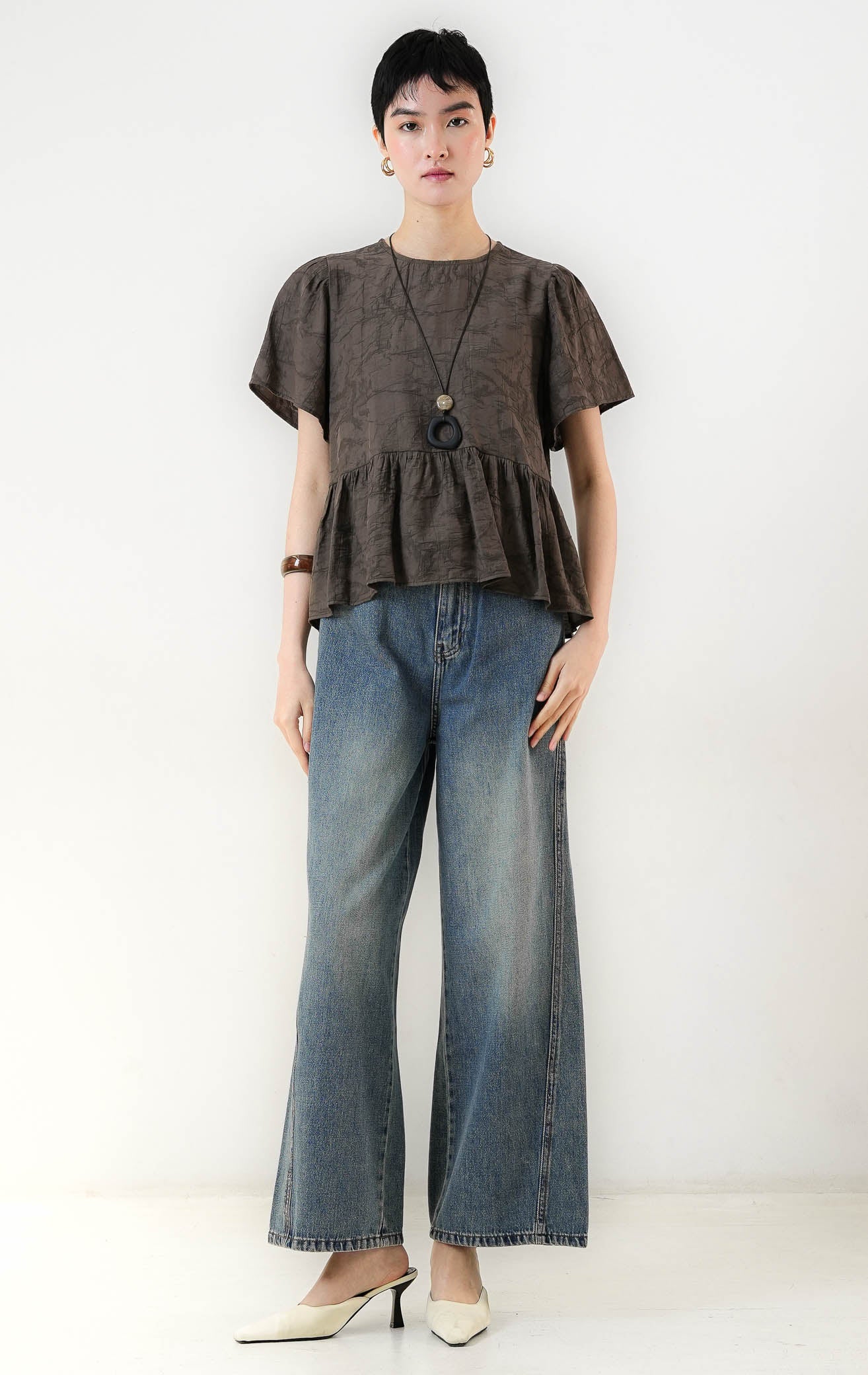 Rivena Top Dark Brown