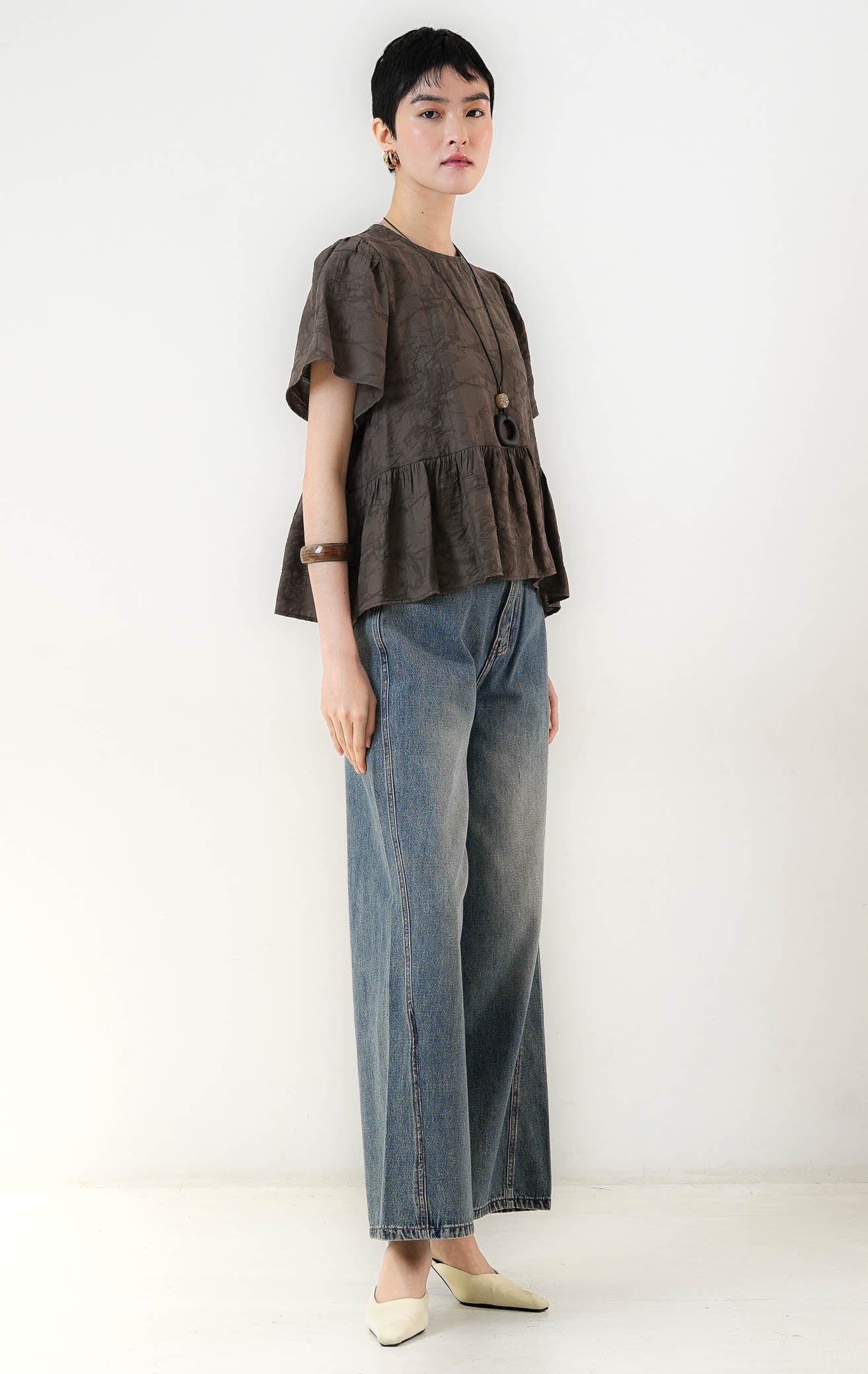 Rivena Top Dark Brown